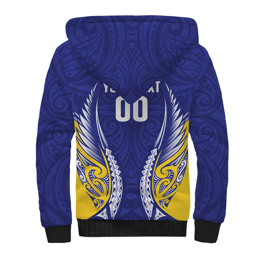 Otago 2026 Rugby Custom Sherpa Hoodie NZ Maori Silver Fern