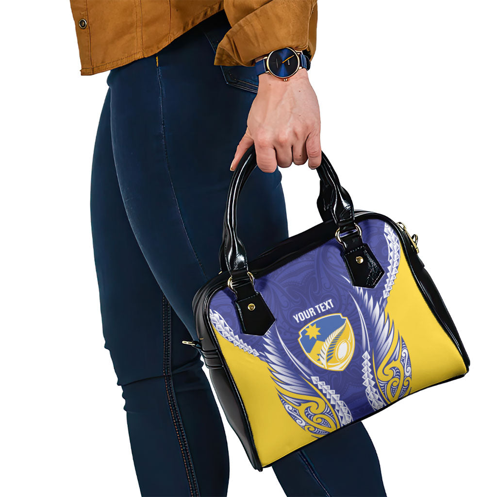 Otago 2026 Rugby Custom Shoulder Handbag NZ Maori Silver Fern