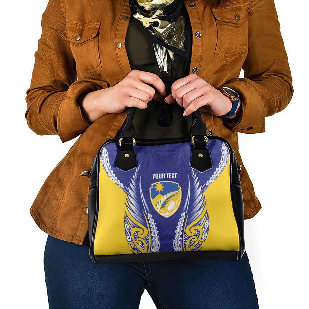 Otago 2026 Rugby Custom Shoulder Handbag NZ Maori Silver Fern