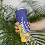Otago 2026 Rugby Custom Skinny Tumbler NZ Maori Silver Fern