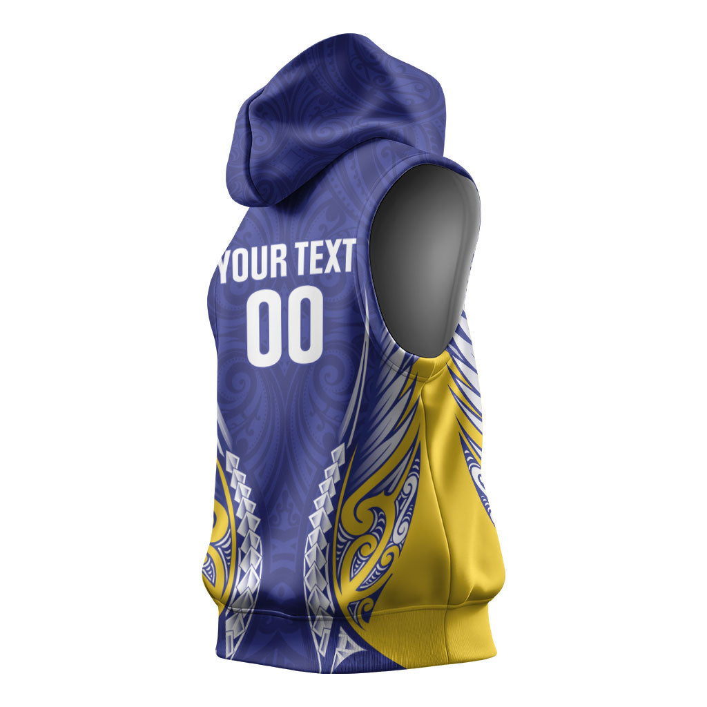 Otago 2026 Rugby Custom Sleeveless Hoodie NZ Maori Silver Fern