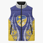 Otago 2026 Rugby Custom Sleeveless Puffer Jacket NZ Maori Silver Fern