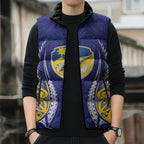 Otago 2026 Rugby Custom Sleeveless Puffer Jacket NZ Maori Silver Fern