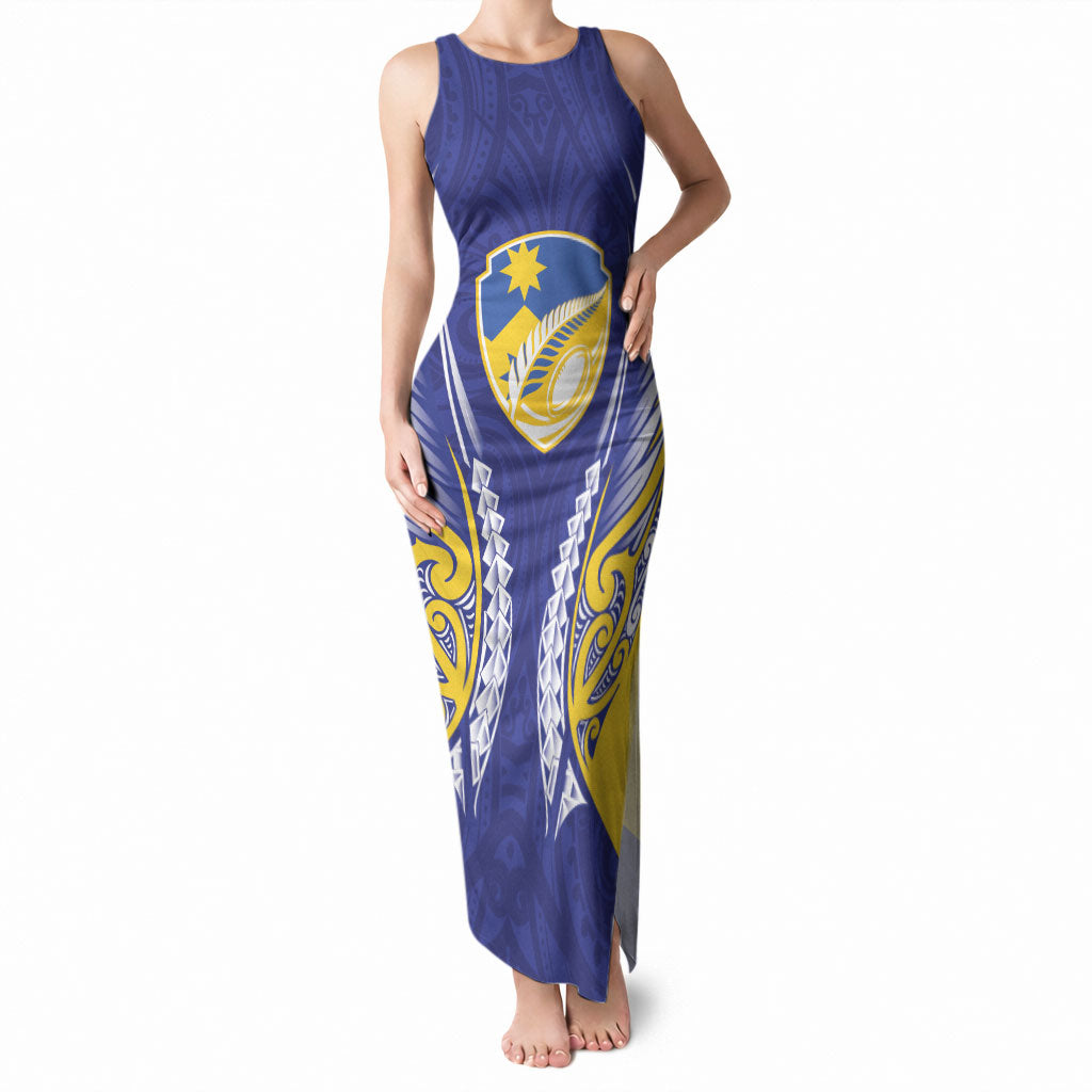 Otago 2026 Rugby Custom Tank Maxi Dress NZ Maori Silver Fern