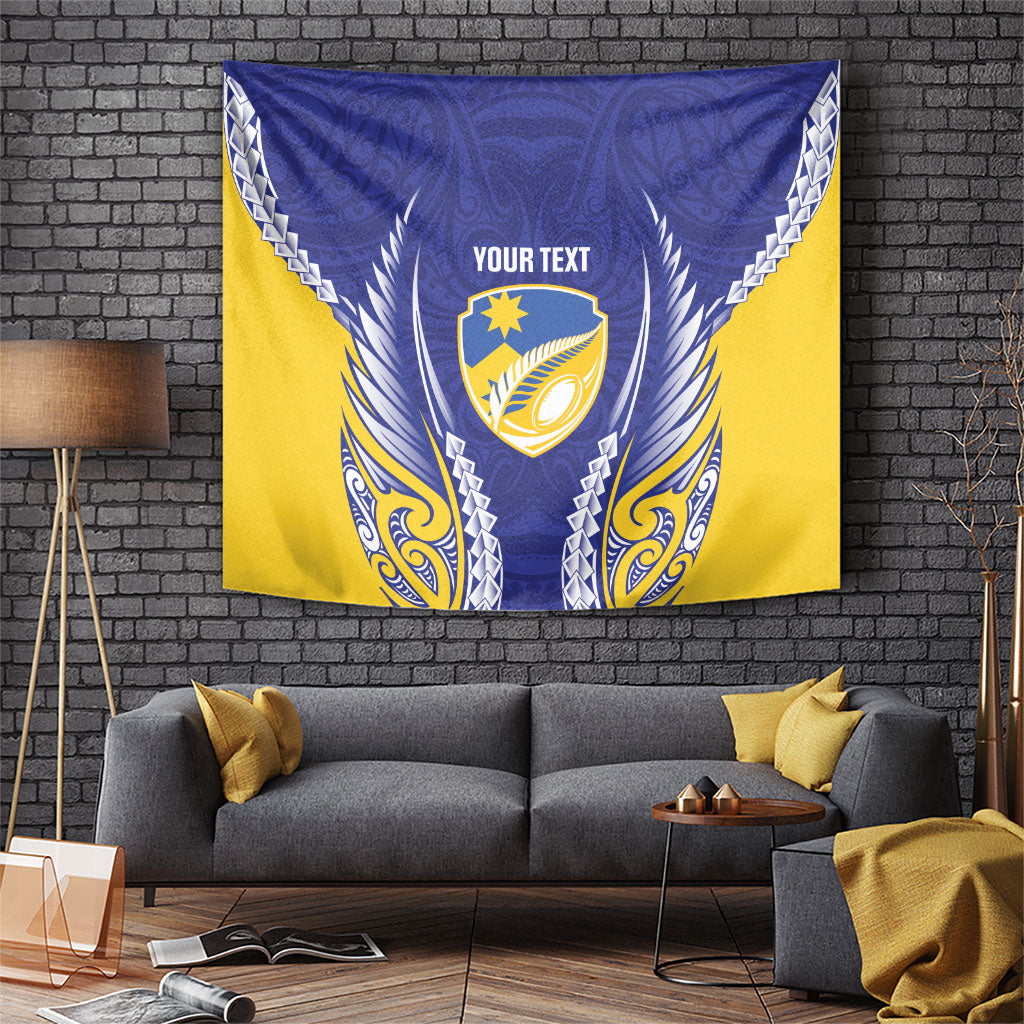 Otago 2026 Rugby Custom Tapestry NZ Maori Silver Fern