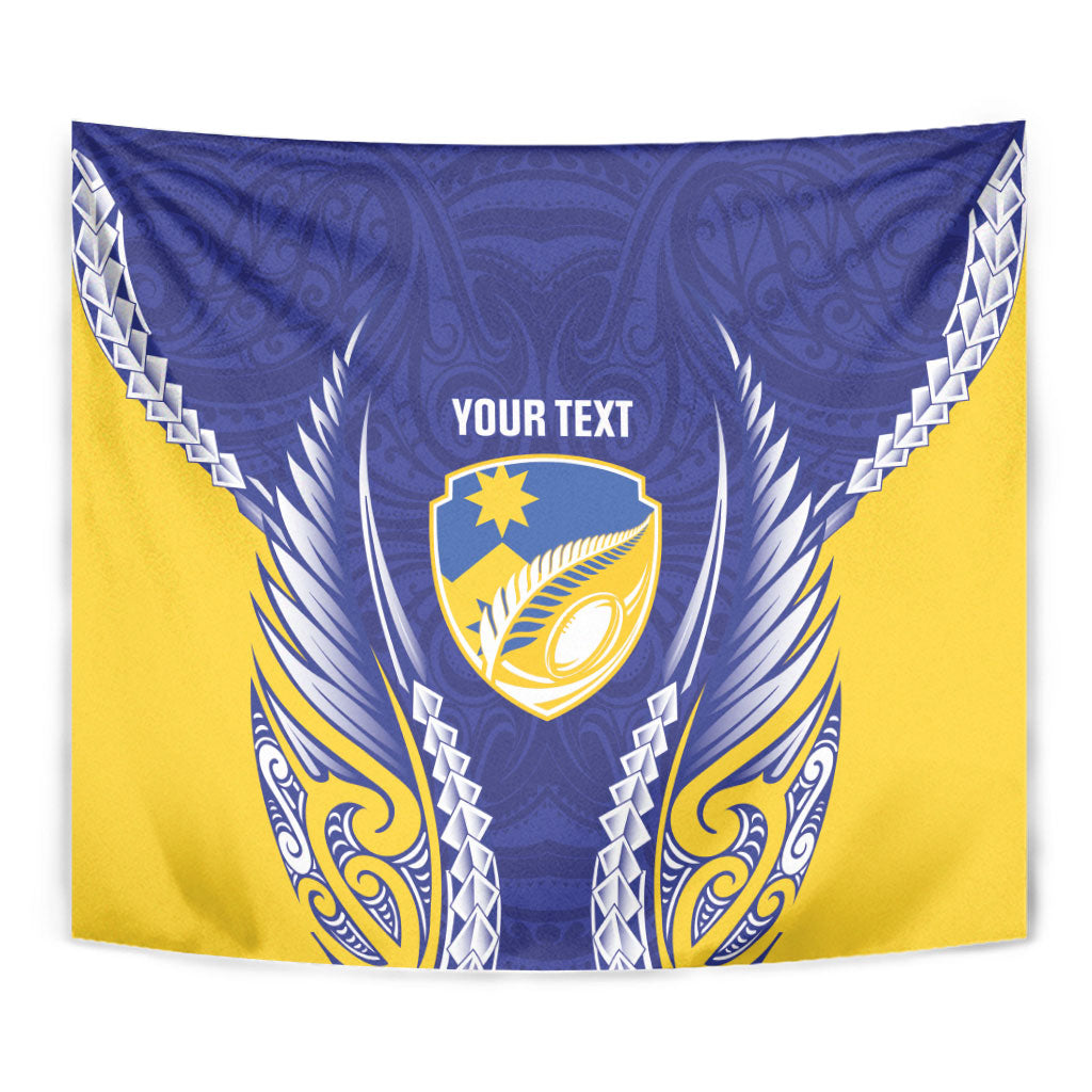 Otago 2026 Rugby Custom Tapestry NZ Maori Silver Fern