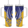Otago 2026 Rugby Custom Tumbler With Handle NZ Maori Silver Fern