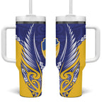 Otago 2026 Rugby Custom Tumbler With Handle NZ Maori Silver Fern