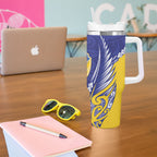 Otago 2026 Rugby Custom Tumbler With Handle NZ Maori Silver Fern