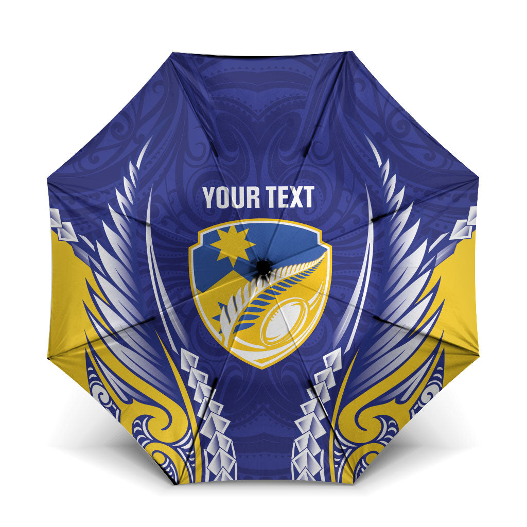 Otago 2026 Rugby Custom Umbrella NZ Maori Silver Fern