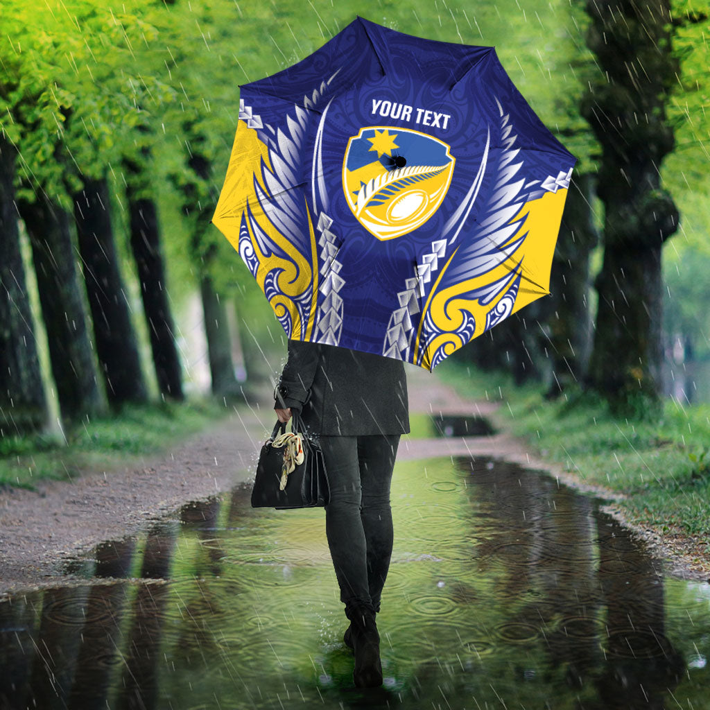 Otago 2026 Rugby Custom Umbrella NZ Maori Silver Fern
