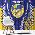Otago 2026 Rugby Custom Window Curtain NZ Maori Silver Fern