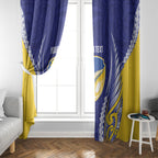 Otago 2026 Rugby Custom Window Curtain NZ Maori Silver Fern
