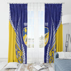 Otago 2026 Rugby Custom Window Curtain NZ Maori Silver Fern