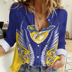 Otago 2026 Rugby Custom Women Casual Shirt NZ Maori Silver Fern