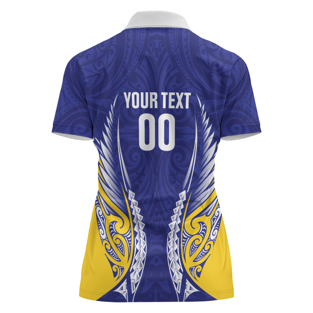 Otago 2026 Rugby Custom Women Polo Shirt NZ Maori Silver Fern