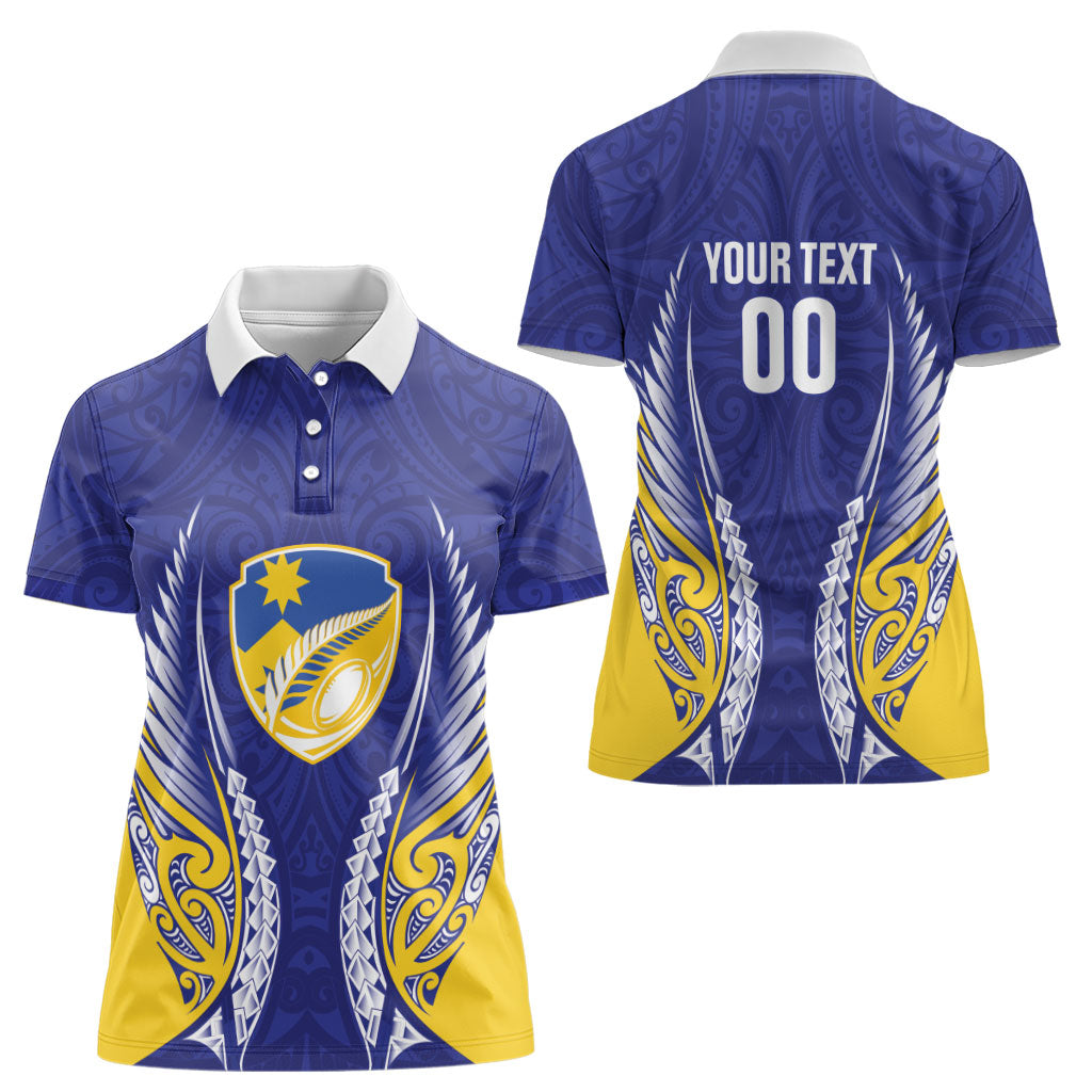 Otago 2026 Rugby Custom Women Polo Shirt NZ Maori Silver Fern