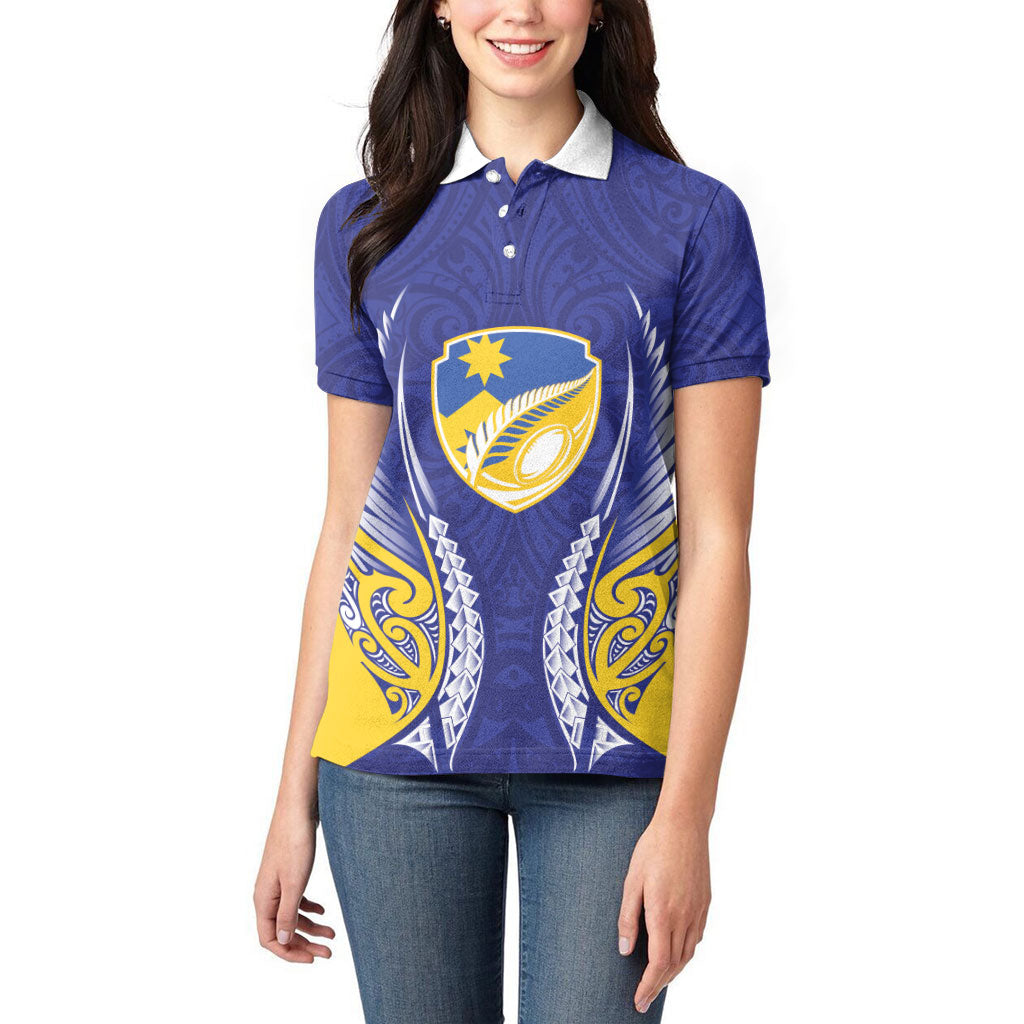 Otago 2026 Rugby Custom Women Polo Shirt NZ Maori Silver Fern