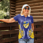Otago 2026 Rugby Custom Women Polo Shirt NZ Maori Silver Fern