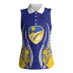 Otago 2026 Rugby Custom Women Sleeveless Polo Shirt NZ Maori Silver Fern