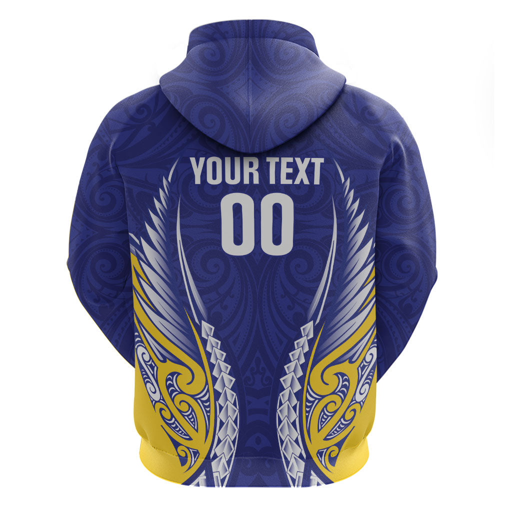 Otago 2026 Rugby Custom Zip Hoodie NZ Maori Silver Fern