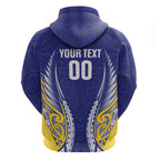 Otago 2026 Rugby Custom Zip Hoodie NZ Maori Silver Fern