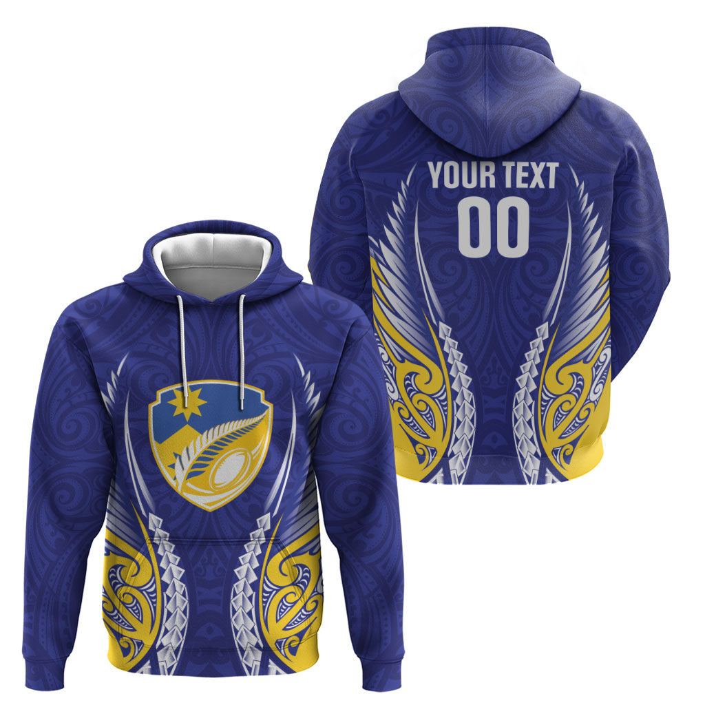 Otago 2026 Rugby Custom Zip Hoodie NZ Maori Silver Fern