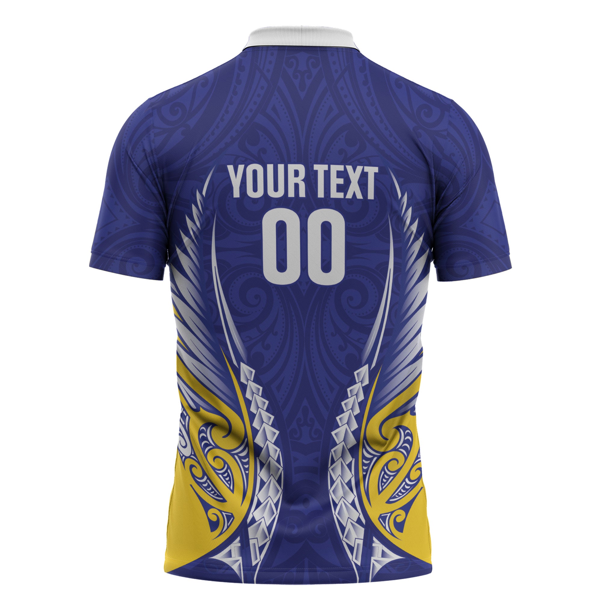Otago 2026 Rugby Custom Zipper Polo Shirt NZ Maori Silver Fern