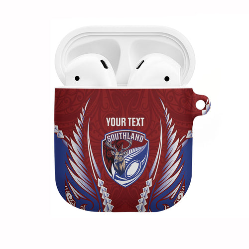 Southland 2026 Rugby Custom AirPods Case NZ Maori Silver Fern