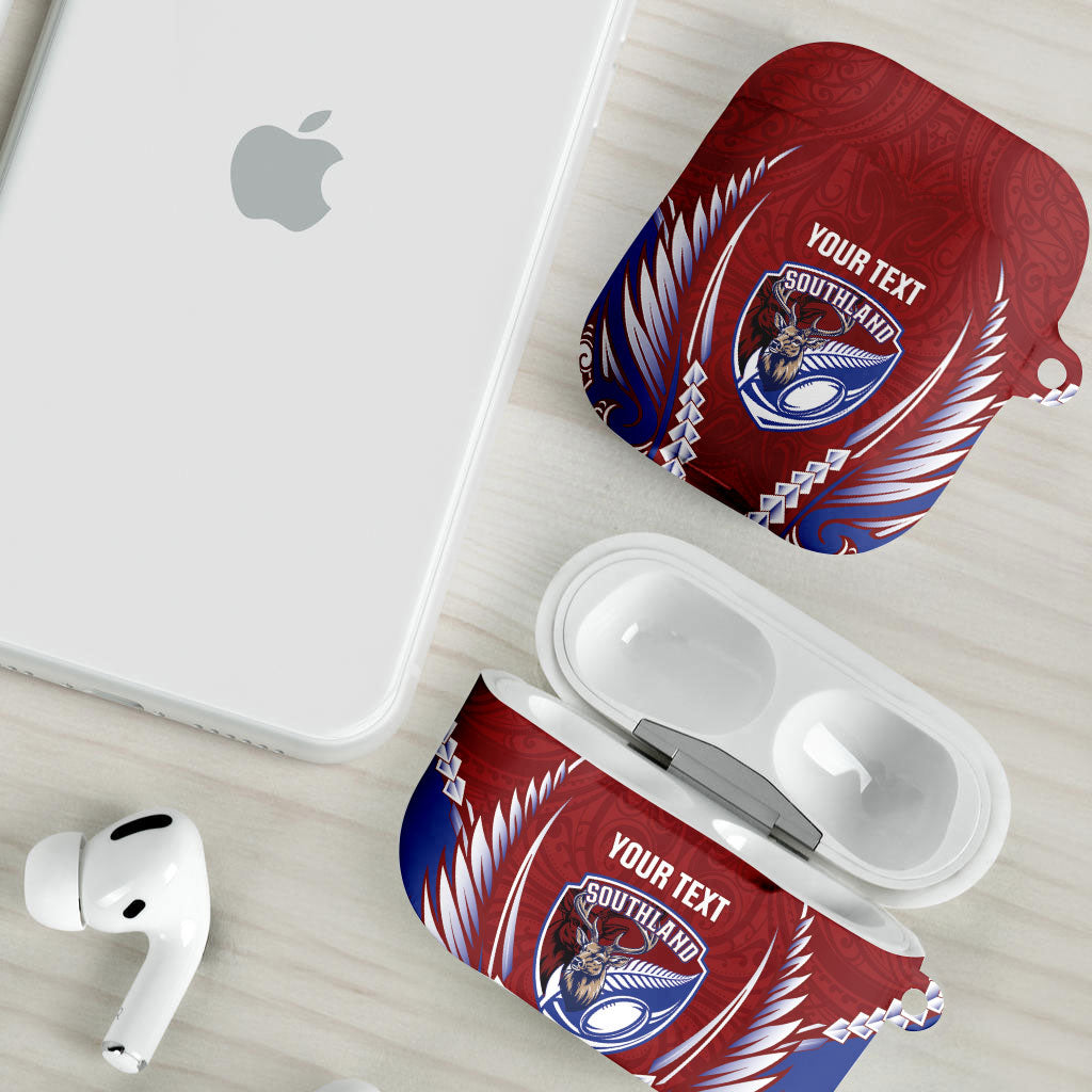Southland 2026 Rugby Custom AirPods Case NZ Maori Silver Fern