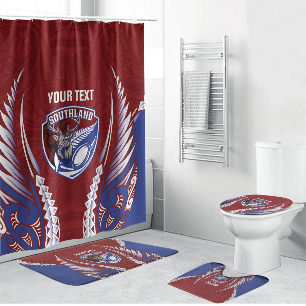 Southland 2026 Rugby Custom Bathroom Set NZ Maori Silver Fern