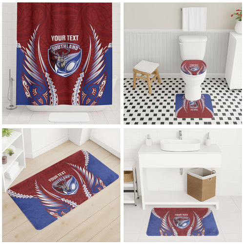 Southland 2026 Rugby Custom Bathroom Set NZ Maori Silver Fern