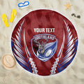 Southland 2026 Rugby Custom Beach Blanket NZ Maori Silver Fern