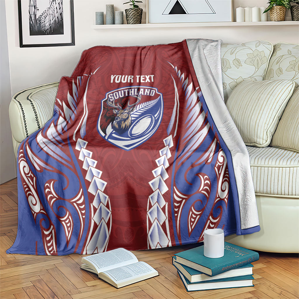 Southland 2026 Rugby Custom Blanket NZ Maori Silver Fern