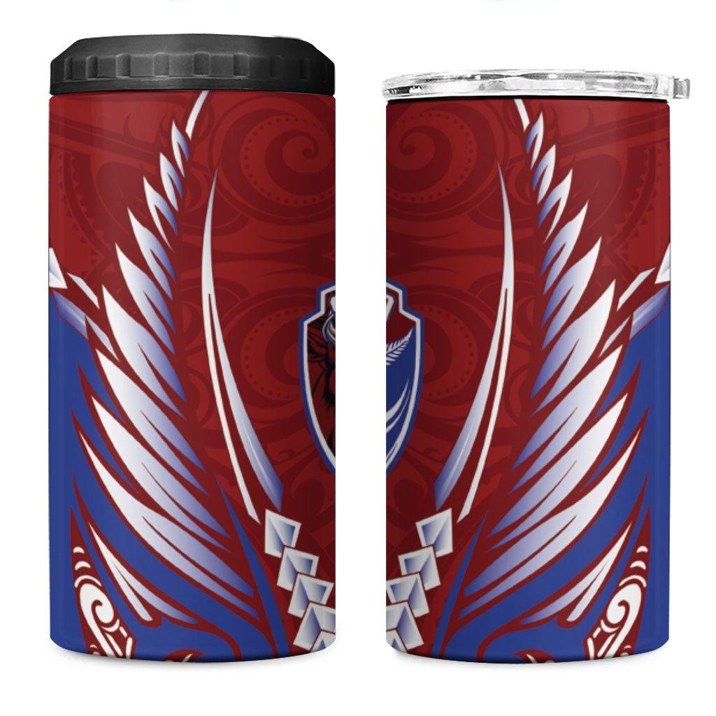 Southland 2026 Rugby Custom 4 in 1 Can Cooler Tumbler NZ Maori Silver Fern