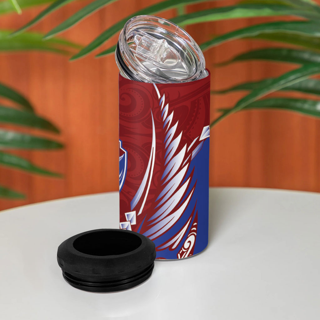 Southland 2026 Rugby Custom 4 in 1 Can Cooler Tumbler NZ Maori Silver Fern