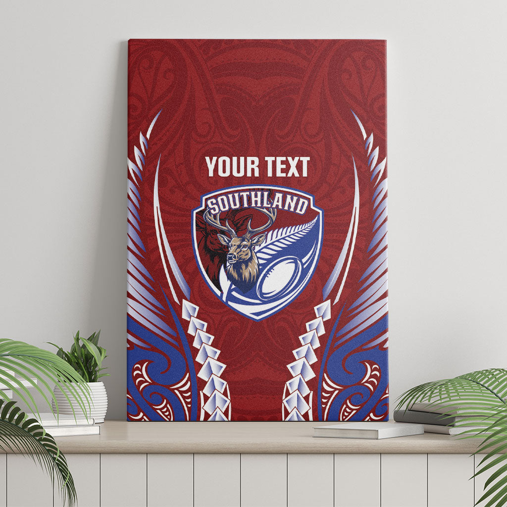 Southland 2026 Rugby Custom Canvas Wall Art NZ Maori Silver Fern