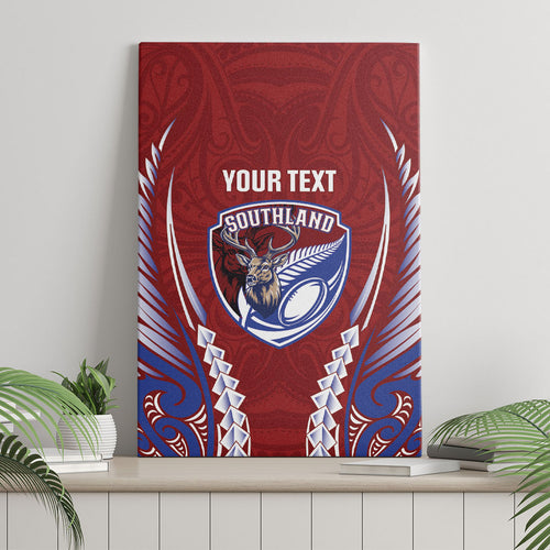 Southland 2026 Rugby Custom Canvas Wall Art NZ Maori Silver Fern