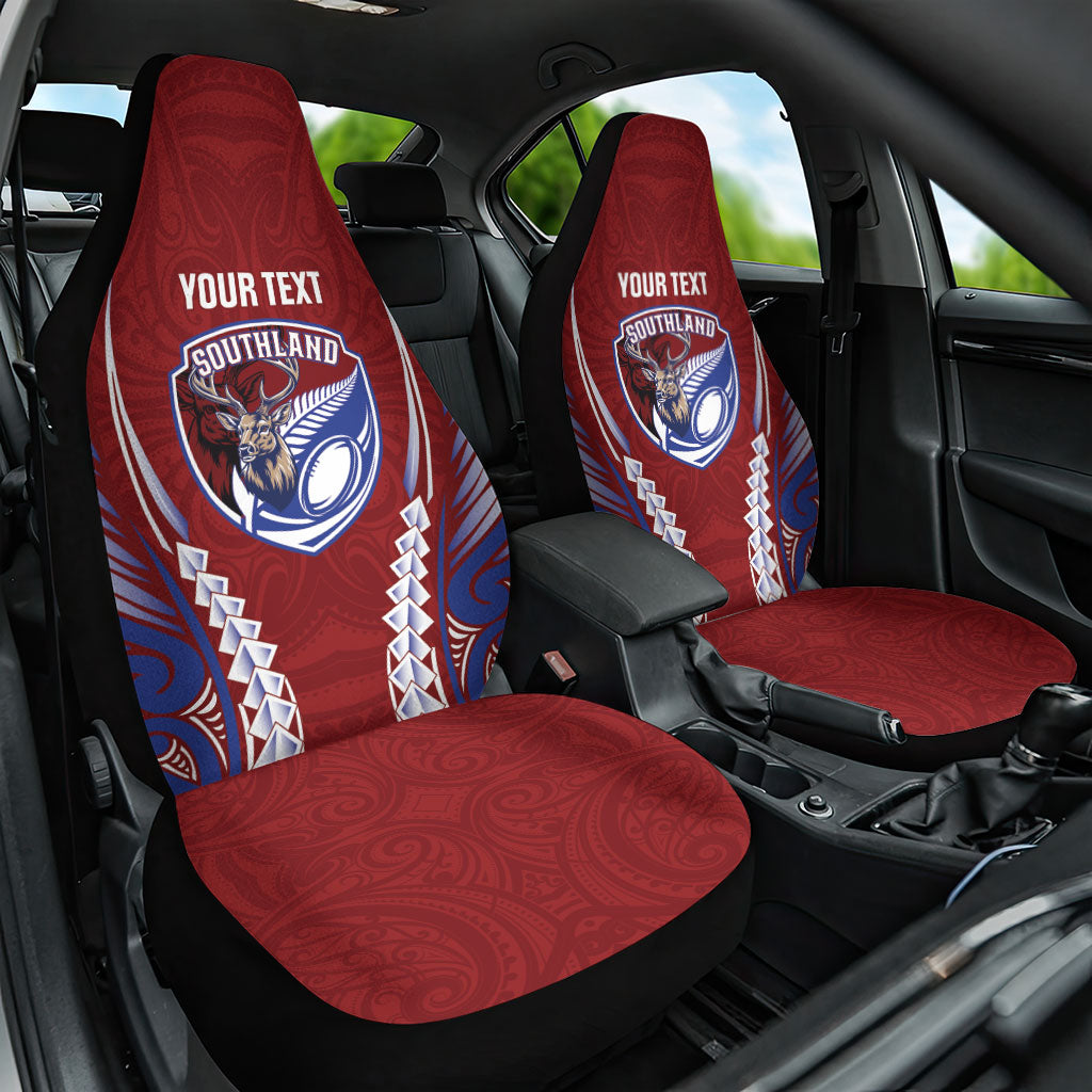 Southland 2026 Rugby Custom Car Seat Cover NZ Maori Silver Fern