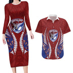 Southland 2026 Rugby Custom Couples Matching Long Sleeve Bodycon Dress and Hawaiian Shirt NZ Maori Silver Fern
