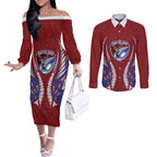 Southland 2026 Rugby Custom Couples Matching Off The Shoulder Long Sleeve Dress and Long Sleeve Button Shirt NZ Maori Silver Fern
