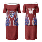 Southland 2026 Rugby Custom Couples Matching Puletasi and Long Sleeve Button Shirt NZ Maori Silver Fern LT14