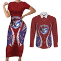 Southland 2026 Rugby Custom Couples Matching Short Sleeve Bodycon Dress and Long Sleeve Button Shirt NZ Maori Silver Fern