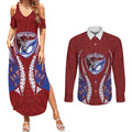 Southland 2026 Rugby Custom Couples Matching Summer Maxi Dress and Long Sleeve Button Shirt NZ Maori Silver Fern