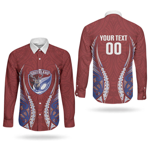 Southland 2026 Rugby Custom Couples Matching Tank Maxi Dress and Long Sleeve Button Shirt NZ Maori Silver Fern