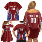 Southland 2026 Rugby Custom Family Matching Off Shoulder Short Dress and Hawaiian Shirt NZ Maori Silver Fern