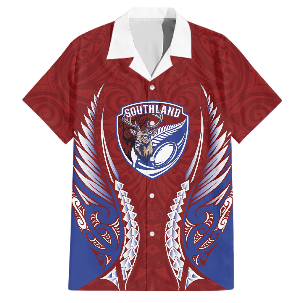 Southland 2026 Rugby Custom Family Matching Summer Maxi Dress and Hawaiian Shirt NZ Maori Silver Fern
