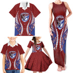 Southland 2026 Rugby Custom Family Matching Tank Maxi Dress and Hawaiian Shirt NZ Maori Silver Fern