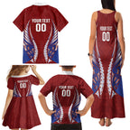 Southland 2026 Rugby Custom Family Matching Tank Maxi Dress and Hawaiian Shirt NZ Maori Silver Fern