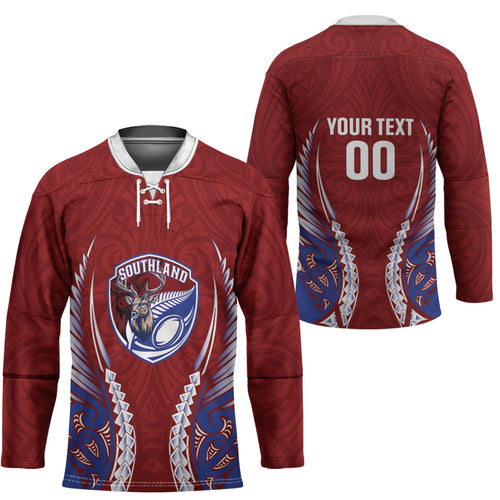 Southland 2026 Rugby Custom Hockey Jersey NZ Maori Silver Fern